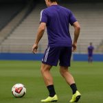 Thorgan Hazard van RSC Anderlecht tijdens een training.