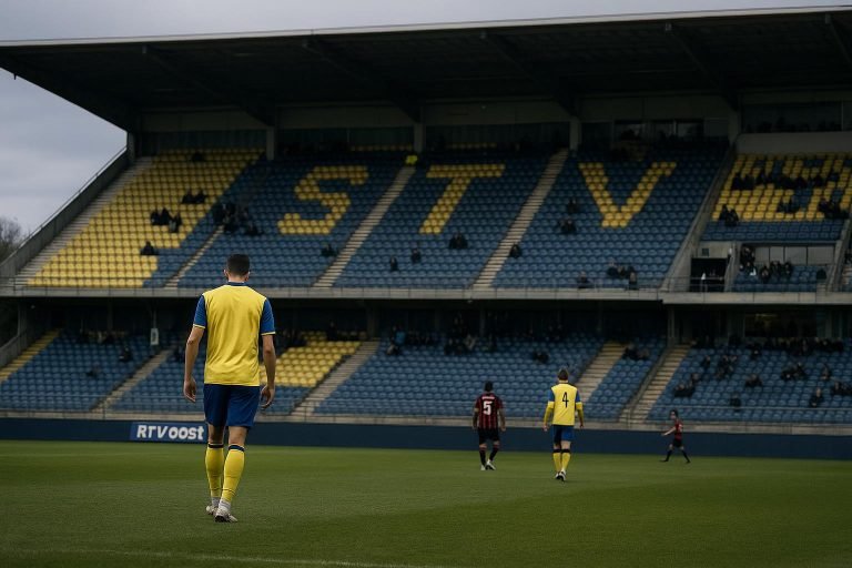 Sfeerbeeld in en rond het STVV-stadion Stayen