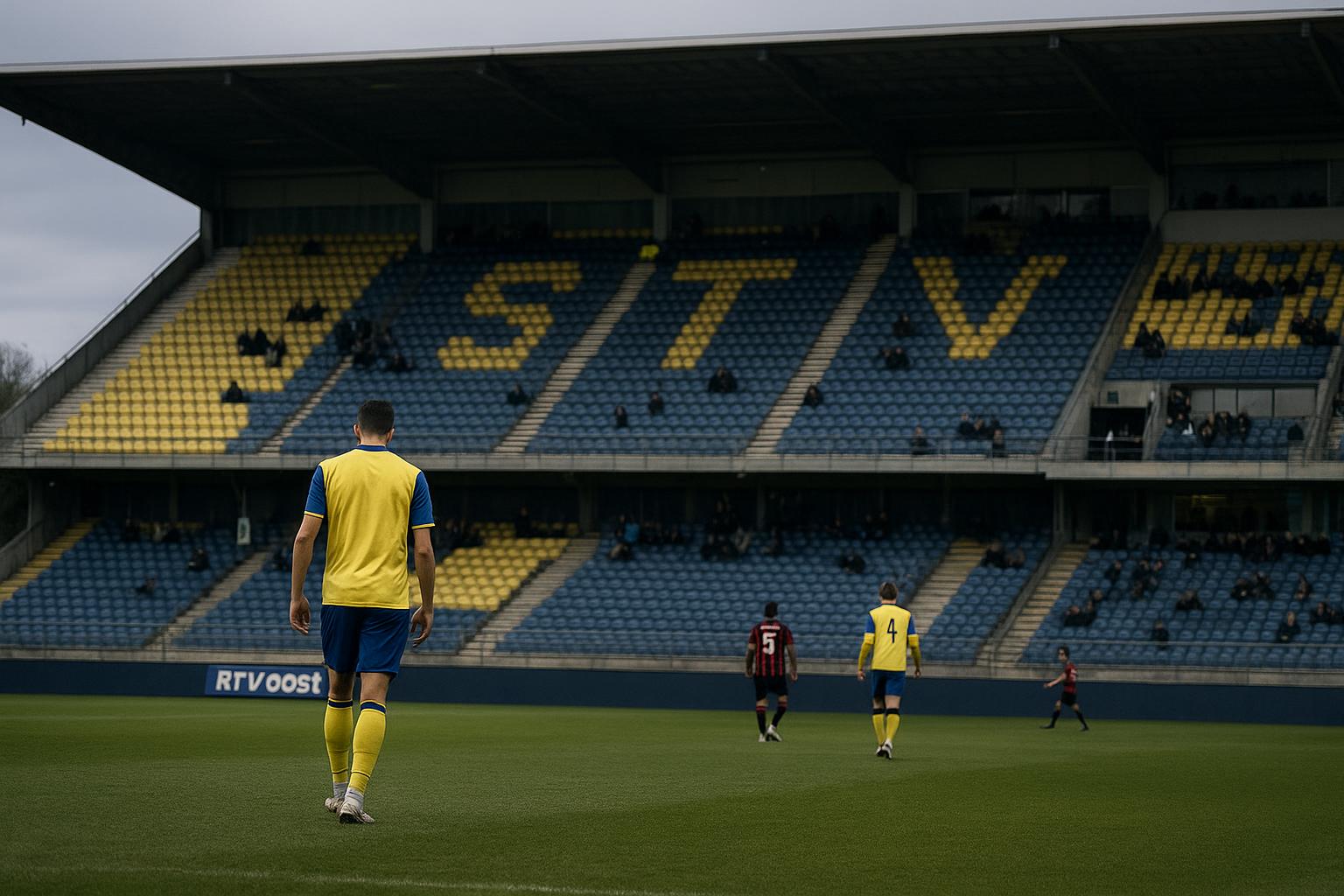 Sfeerbeeld in en rond het STVV-stadion Stayen