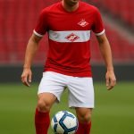 Manfred Ugalde in een wedstrijdshirt tijdens een matchmoment