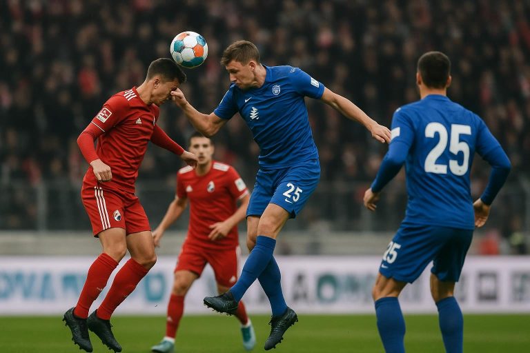 Sfeerbeeld van SC Freiburg tegen KRC Genk in de Europa League