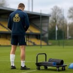 Sfeerbeeld van Union Saint-Gilloise op training, met focus op revalidatie en medische omkadering