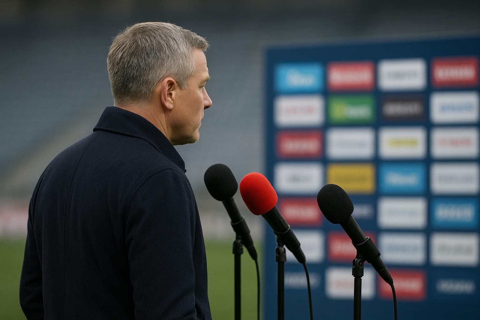 Hein Vanhaezebrouck tijdens een interviewmoment