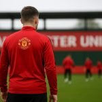 Speler van Manchester United op training met focus op een mogelijke zomeruittocht