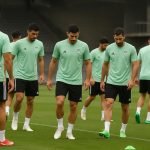 Spelers van Iran op training in aanloop naar interlands