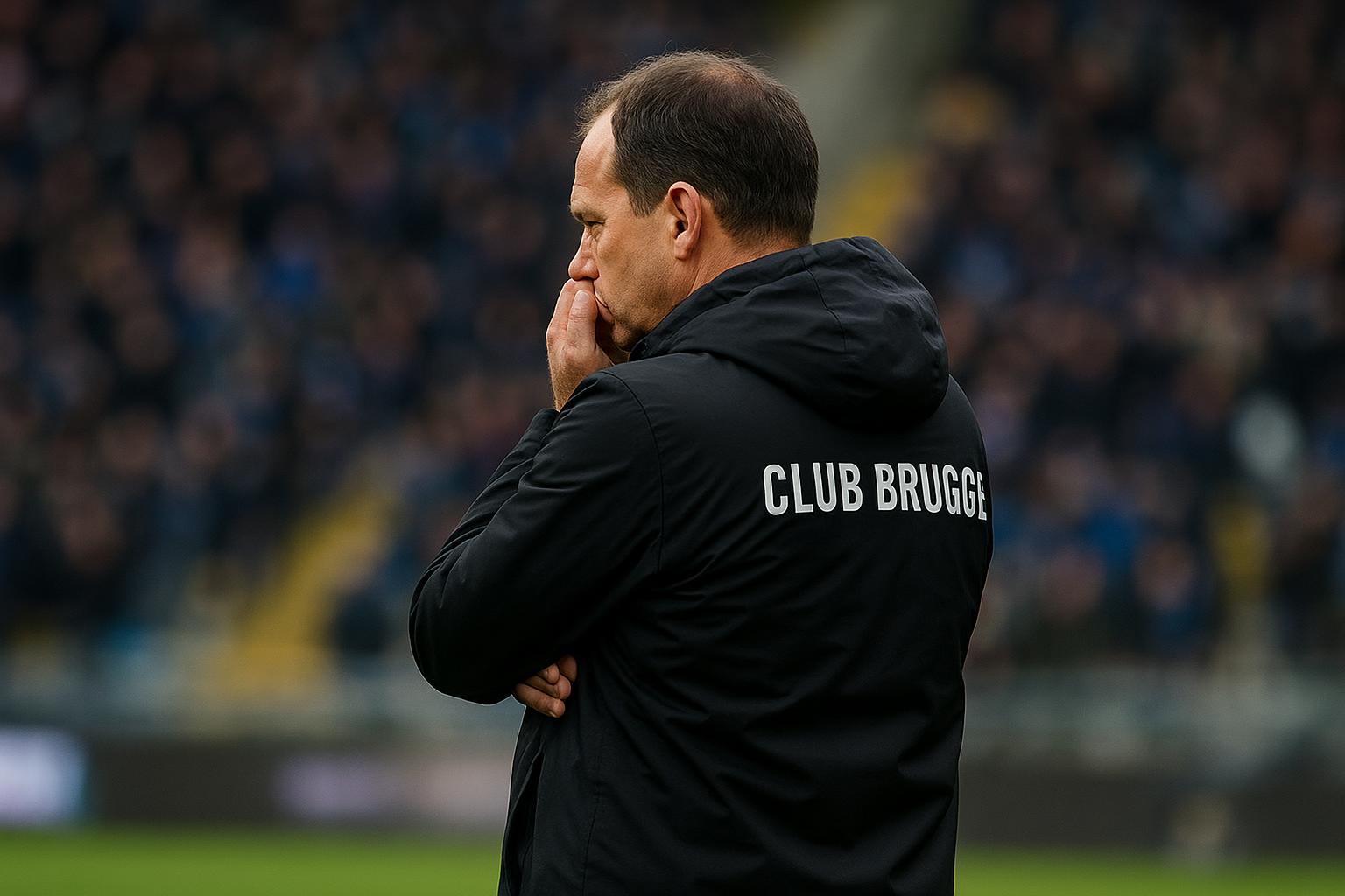 Ivan Leko langs de zijlijn in een wedstrijdcontext met Club Brugge.