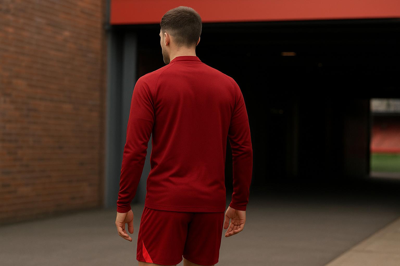 Denzel Dumfries tijdens een training, in aanloop naar transfergeruchten rond Liverpool.
