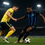 Sfeerbeeld van Union Saint-Gilloise tegen Club Brugge tijdens een wedstrijd
