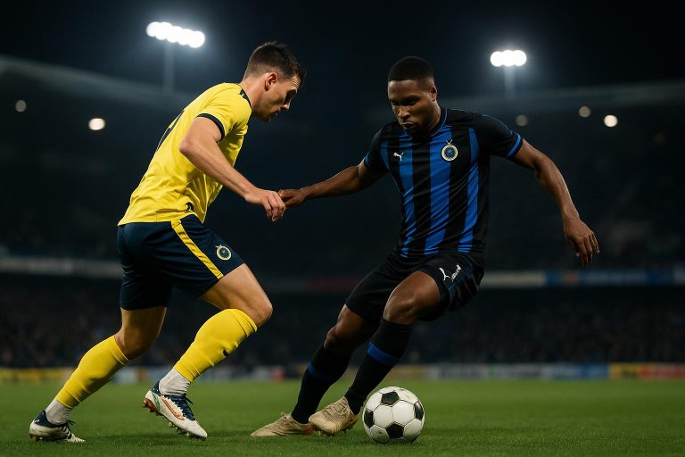 Sfeerbeeld van Union Saint-Gilloise tegen Club Brugge tijdens een wedstrijd