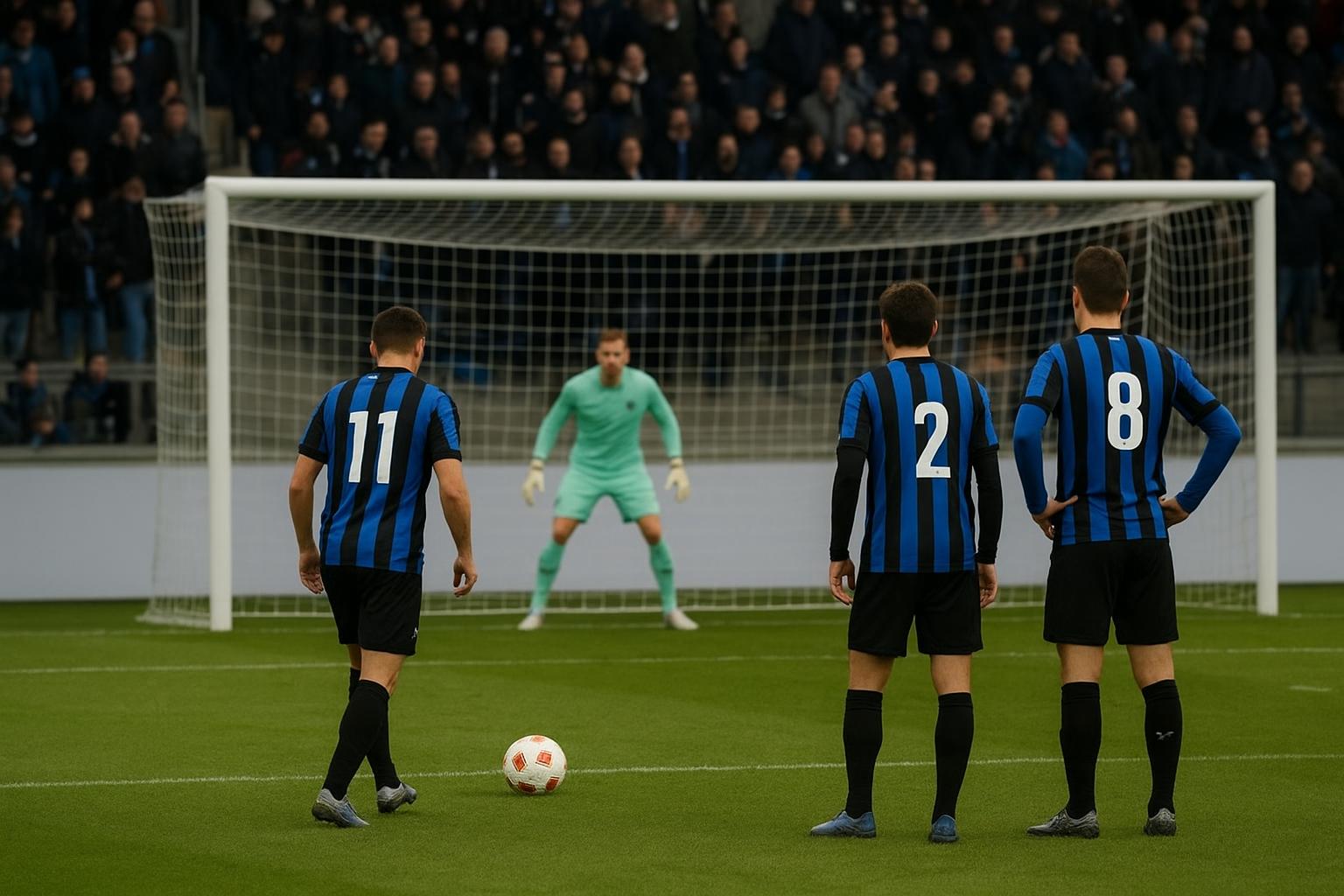 Spelers in een Youth League-finale in Lausanne na een penaltyreeks tussen Club NXT en Real Madrid