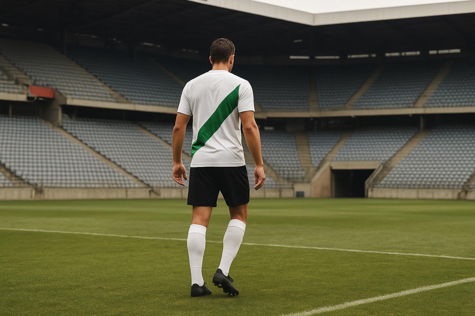 Jan Boskamp in een stadionomgeving tijdens een publieke verschijning