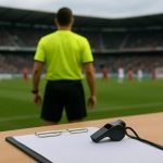 Jonathan Lardot van het Referee Department tijdens een moment rond de Belgische arbitrage in de play-offs