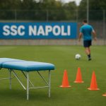 Trainingscontext rond Napoli met focus op revalidatie, zonder herkenbare gezichten