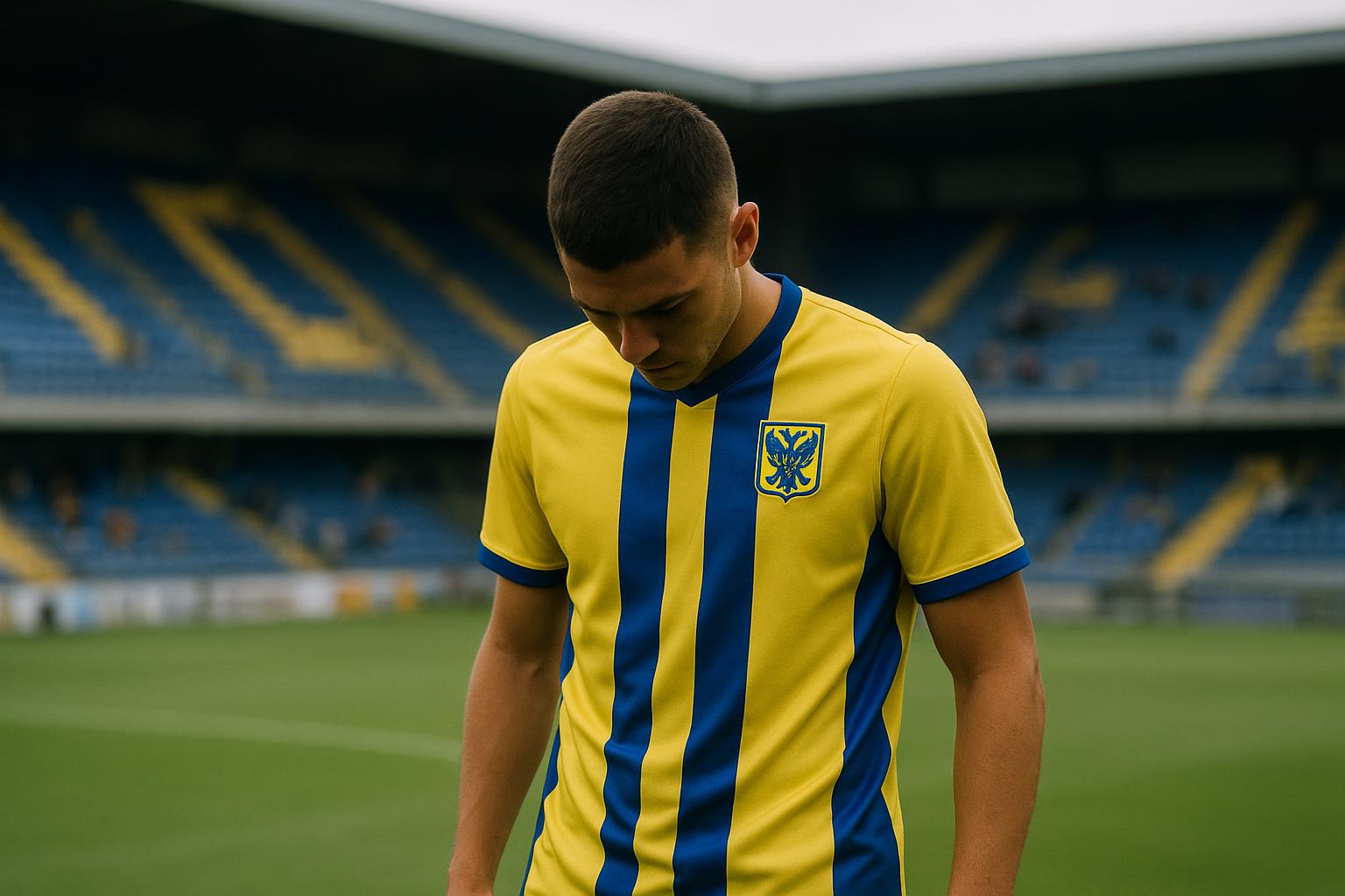 Ryotaro Ito van STVV in actie tijdens een wedstrijd