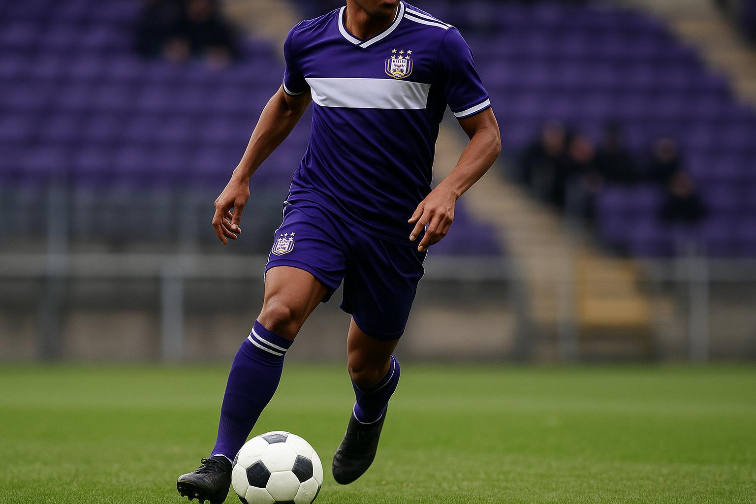 Keisuke Goto in actie tijdens een wedstrijd in de Jupiler Pro League