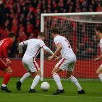 Spelmoment tijdens Standard Luik tegen Royal Antwerp FC op Sclessin