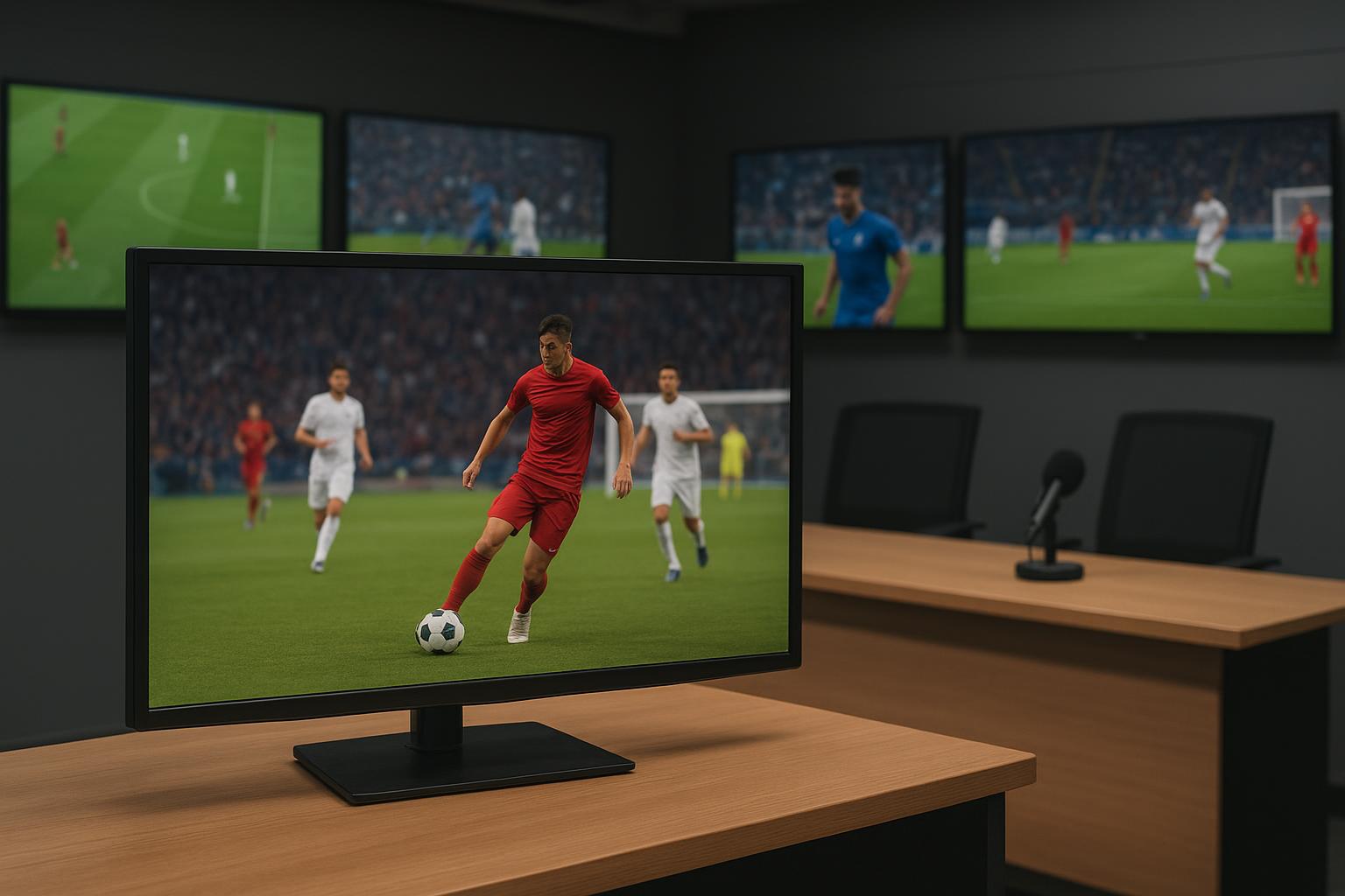 DAZN in een studio-omgeving rond voetbaluitzendingen in België