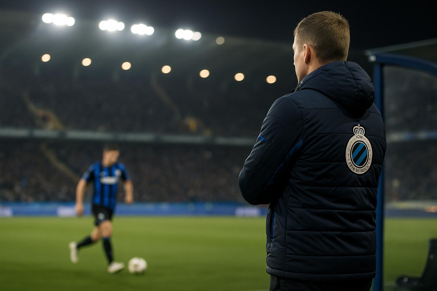Ivan Leko langs de zijlijn bij Club Brugge tijdens een wedstrijdmoment