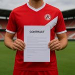 Boris Lambert van KV Kortrijk in een wedstrijdcontext in het Guldensporenstadion