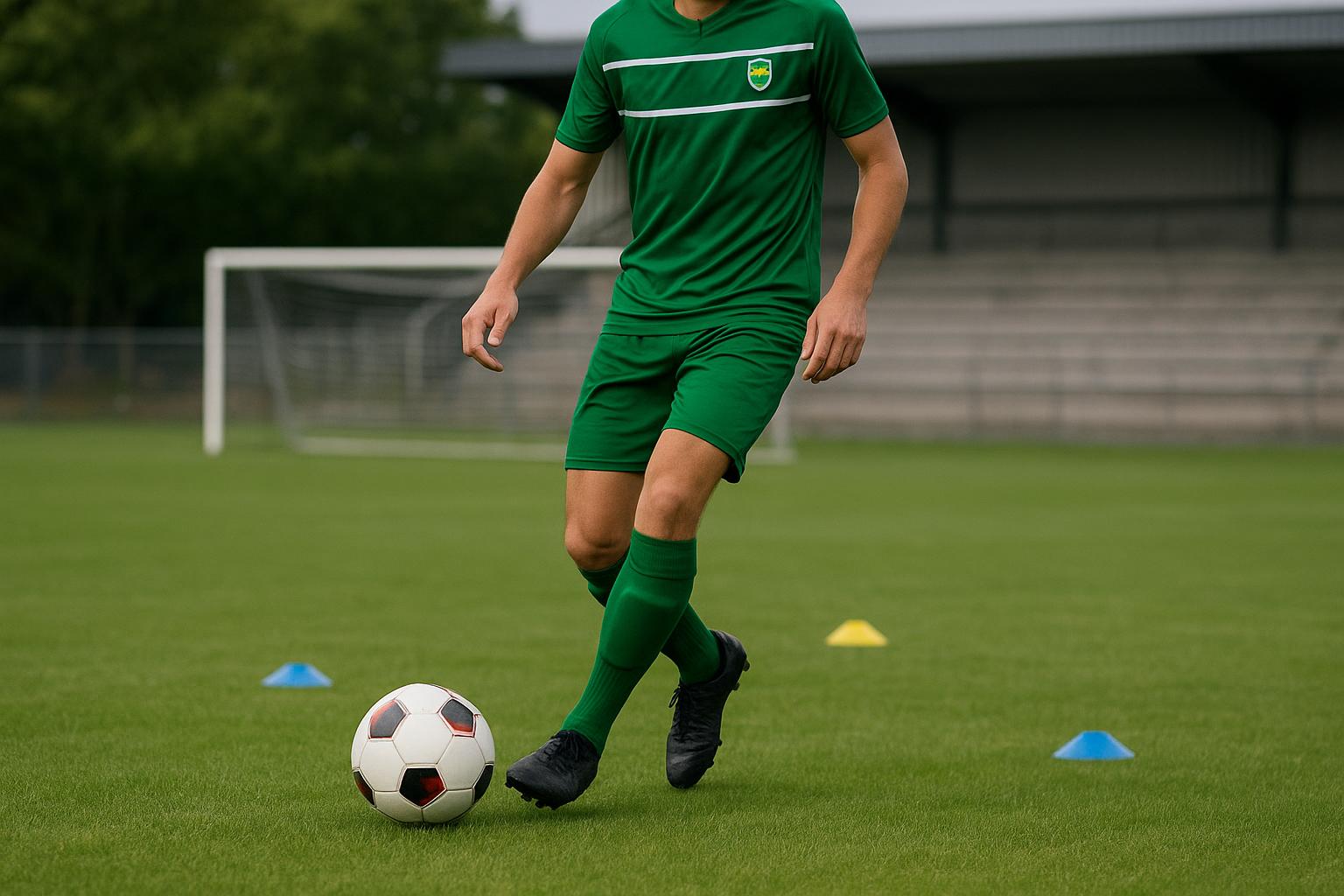 Majeed Ashimeru tijdens een trainingsmoment bij La Louvière