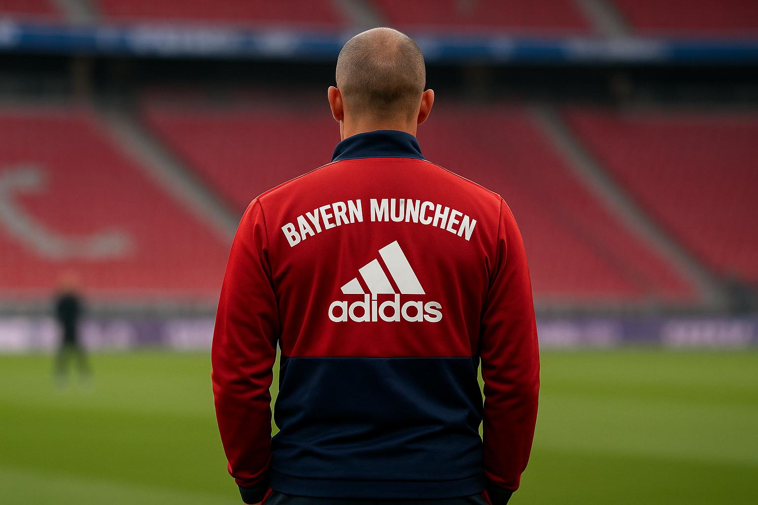 Vincent Kompany in Bayern-context langs de zijlijn, zonder herkenbare gezichten