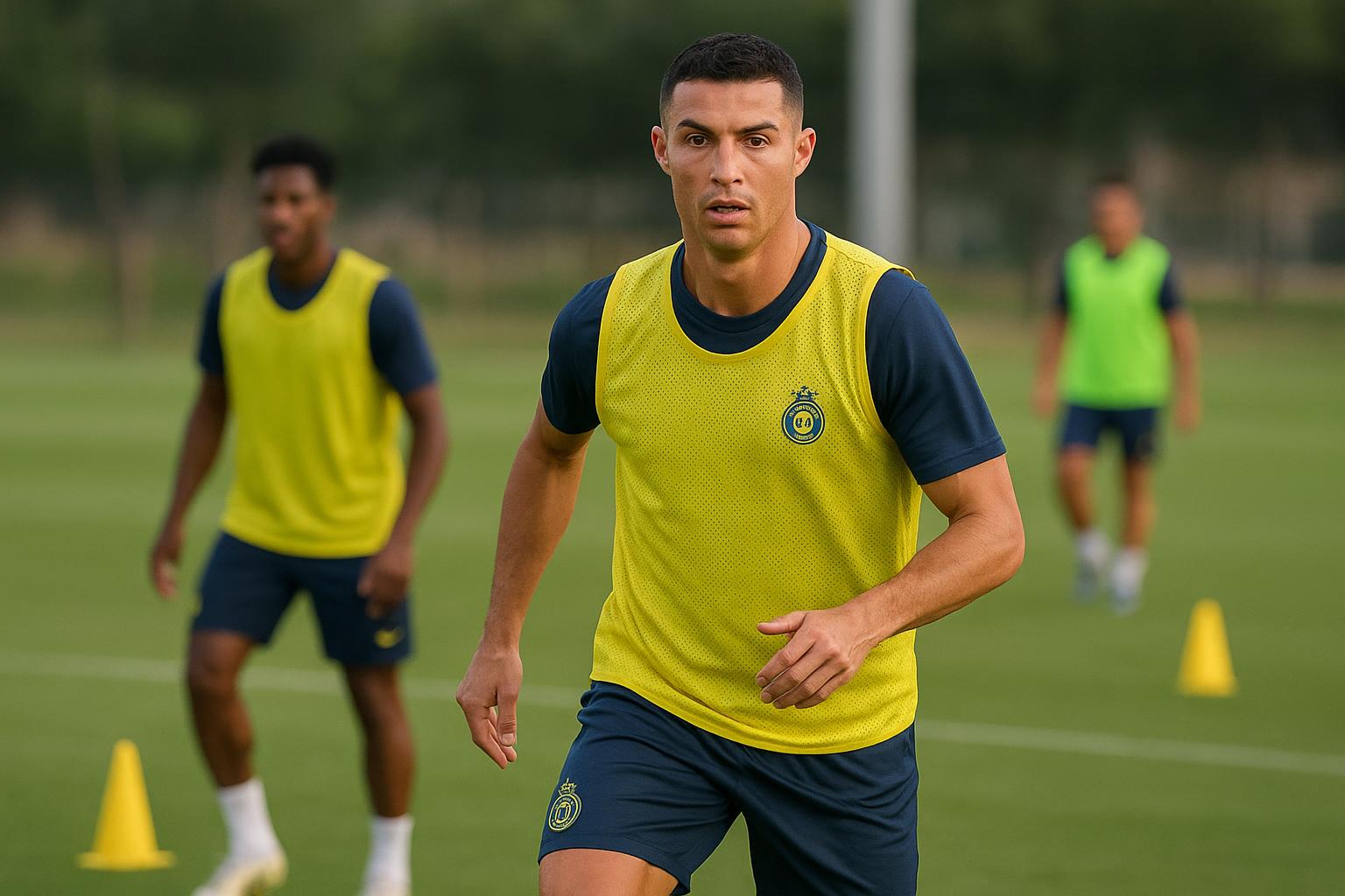 Training bij Al Nassr met jeugdspeler die mogelijk aansluit bij de A-kern