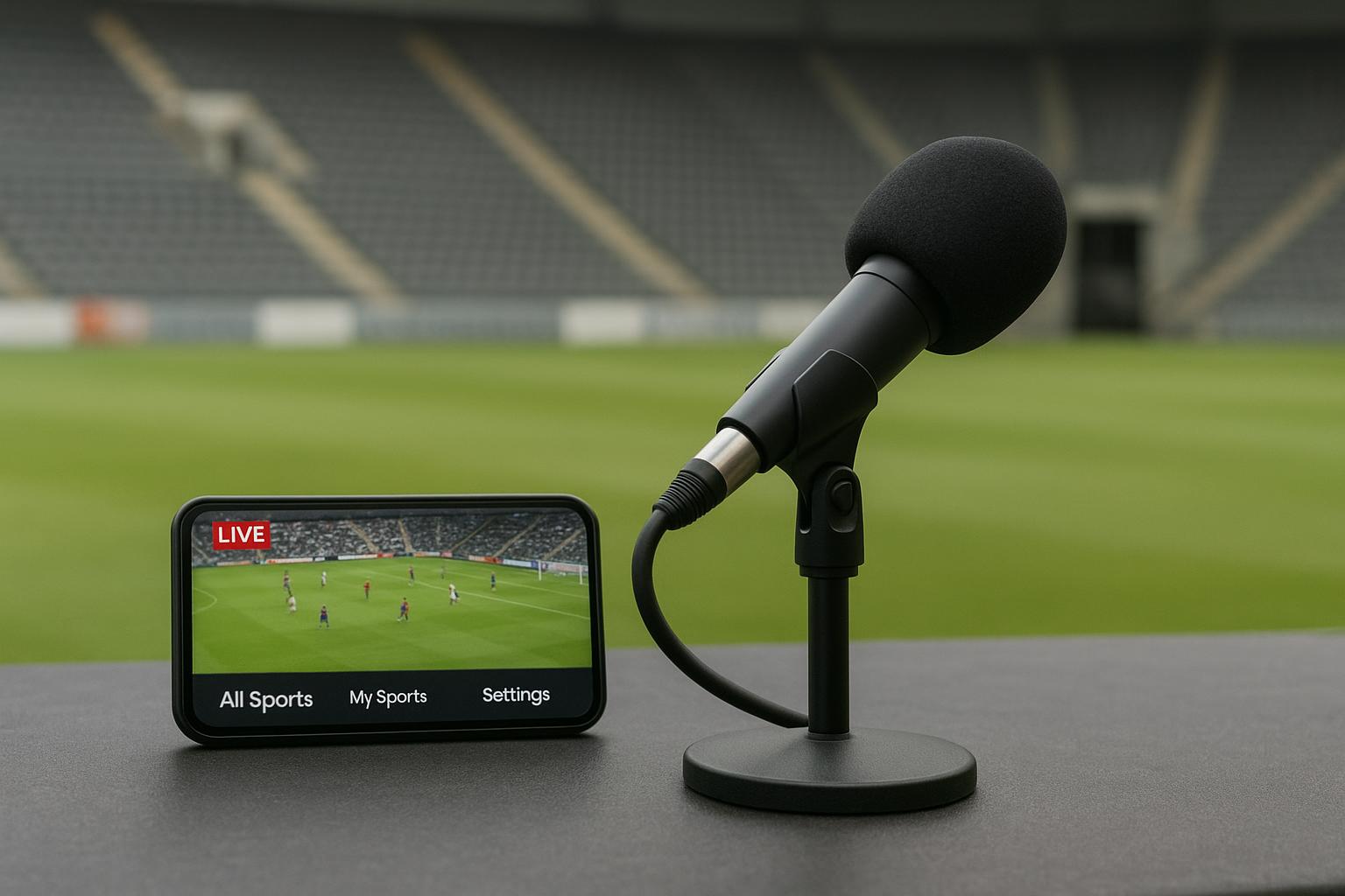 DAZN-logo in een context van discussie over uitzendrechten en streaming