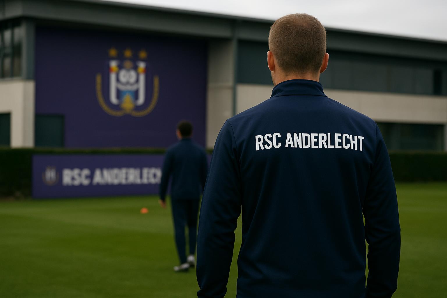 Spelers van RSC Anderlecht op weg naar een training, in de aanloop naar de zomermercato.