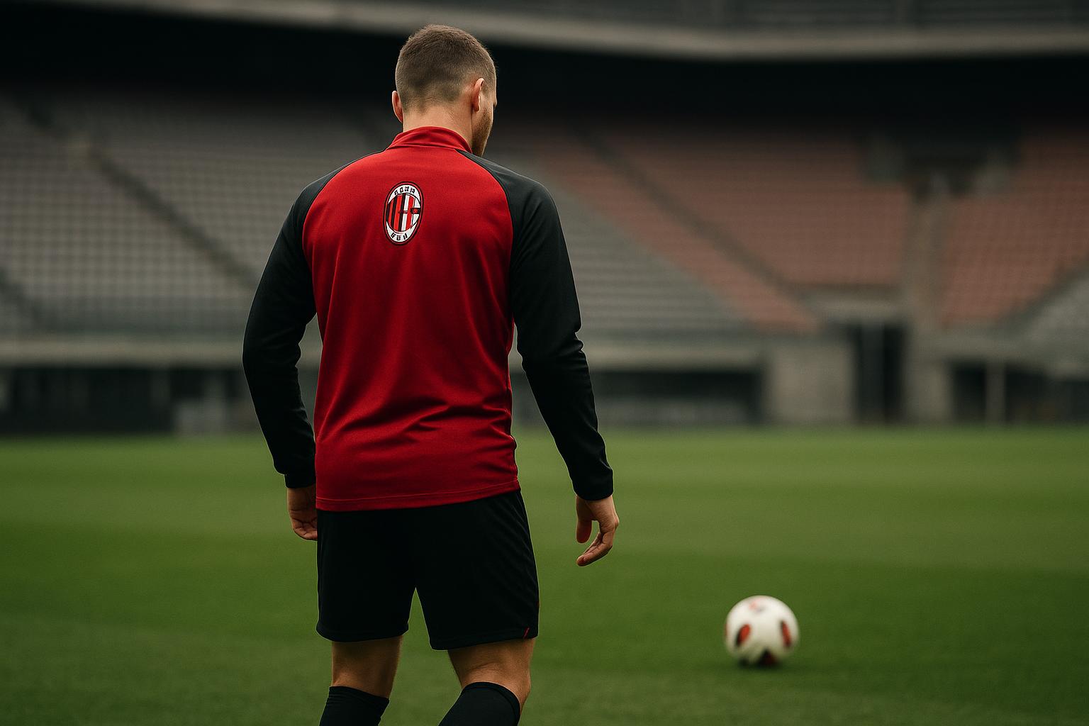 Ardon Jashari in trainingscontext bij AC Milan