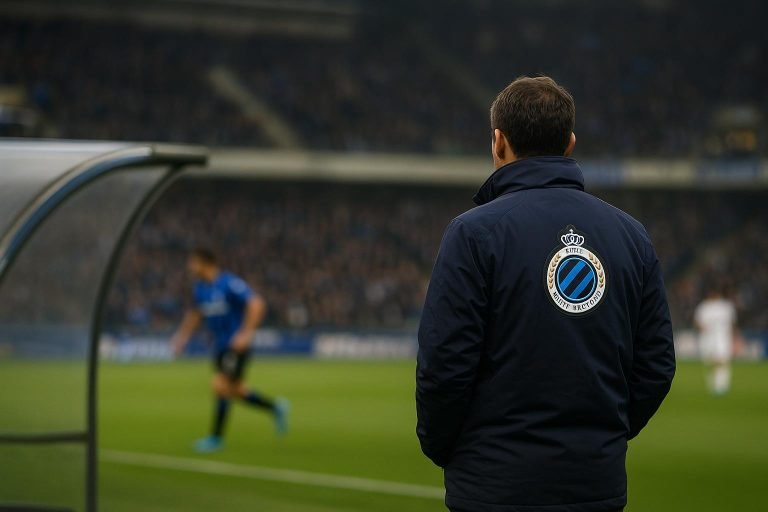 Ivan Leko langs de zijlijn tijdens een wedstrijd in een stadionomgeving.