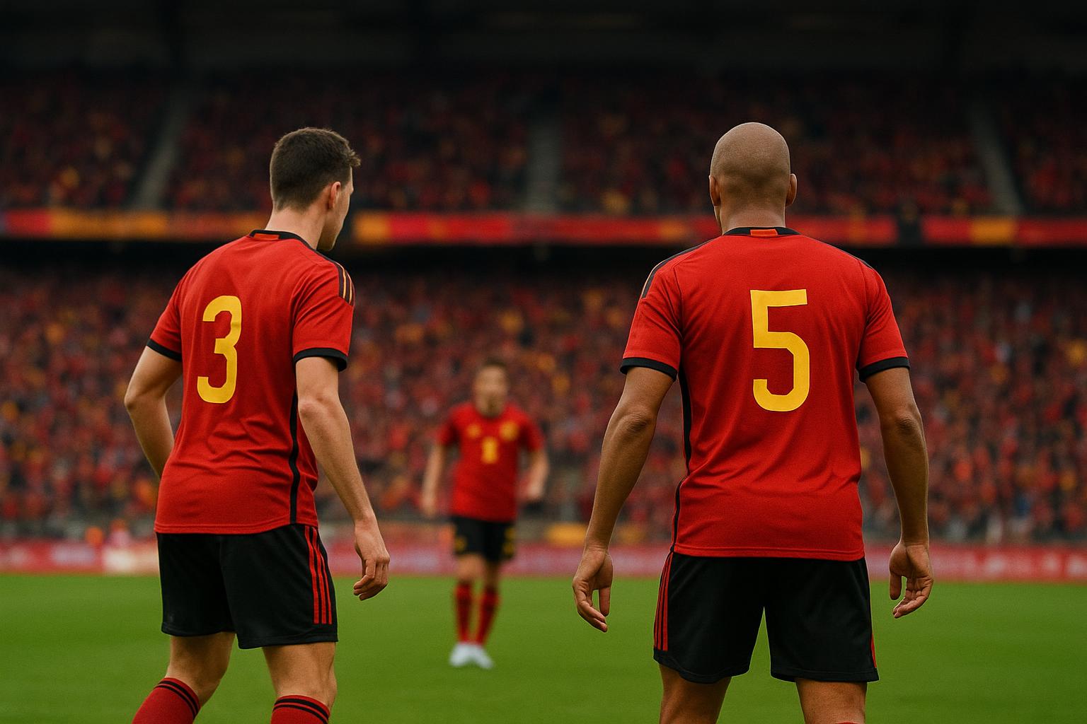 Sfeerbeeld in een stadion tijdens een interland van de Rode Duivels