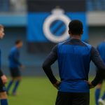 Jesse Bisiwu van Club NXT tijdens een trainingsmoment bij Club Brugge