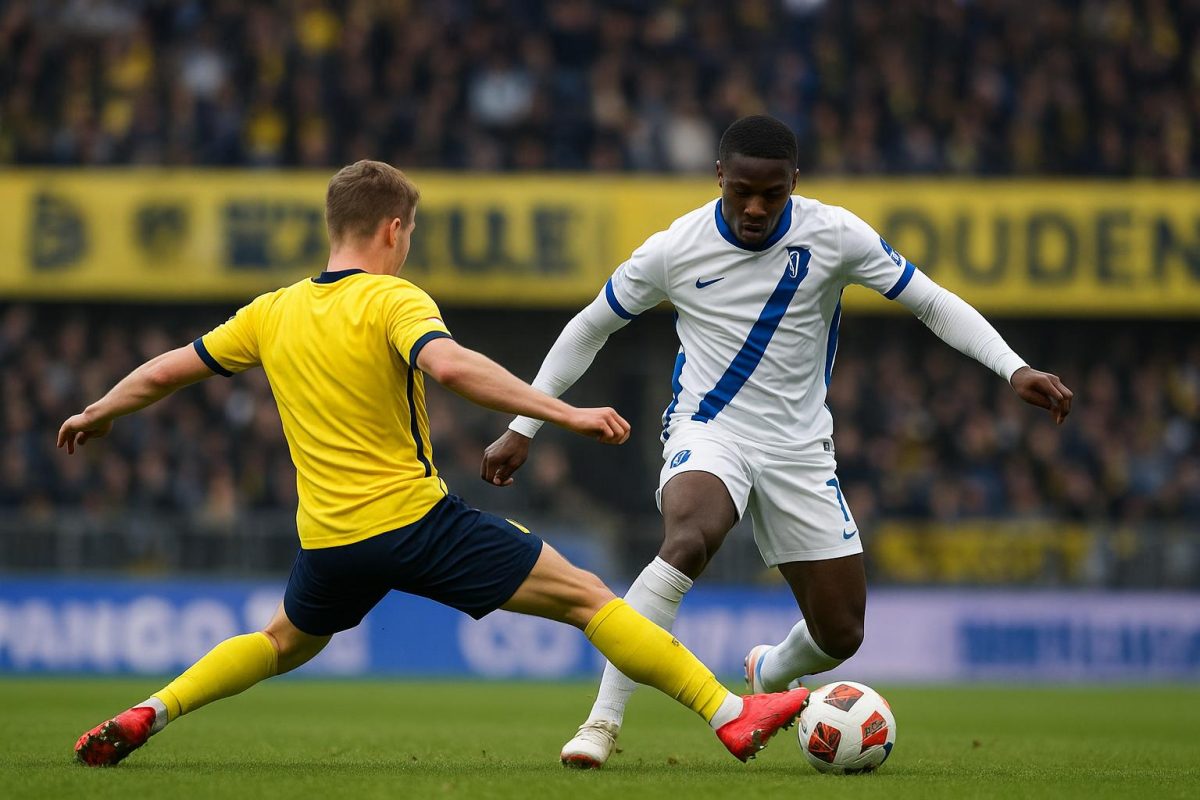 Siebe Van der Heyden van KAA Gent na de 0-0 tegen Union SG in het Dudenpark