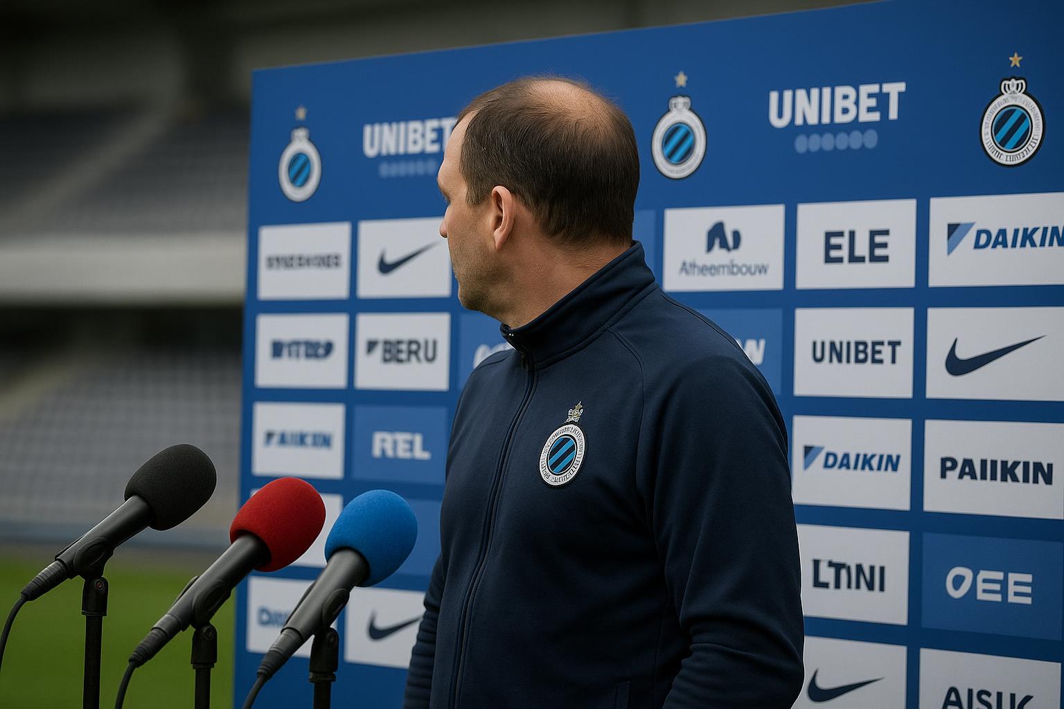 Ivan Leko van Club Brugge tijdens een persmoment na een wedstrijd