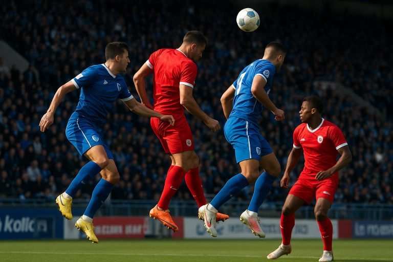 Spelmoment uit KRC Genk tegen Standard in de Cegeka Arena