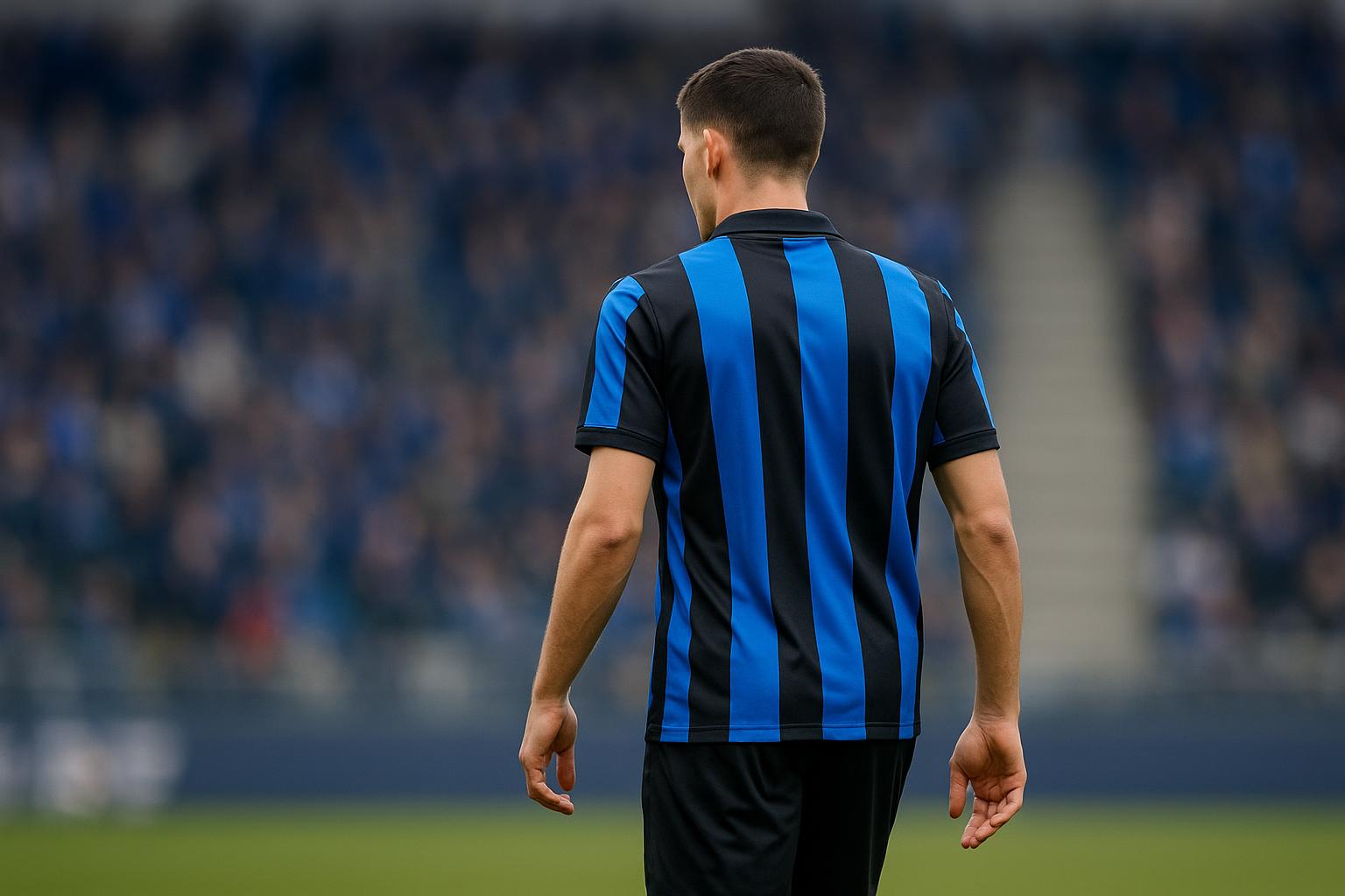 Aleksandar Stankovic in actie in het shirt van Club Brugge in het Jan Breydelstadion
