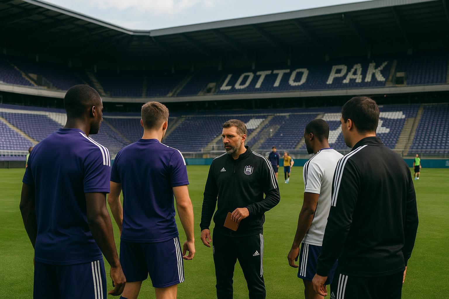 Sfeerbeeld rond RSC Anderlecht in het Lotto Park tijdens de voorbereiding