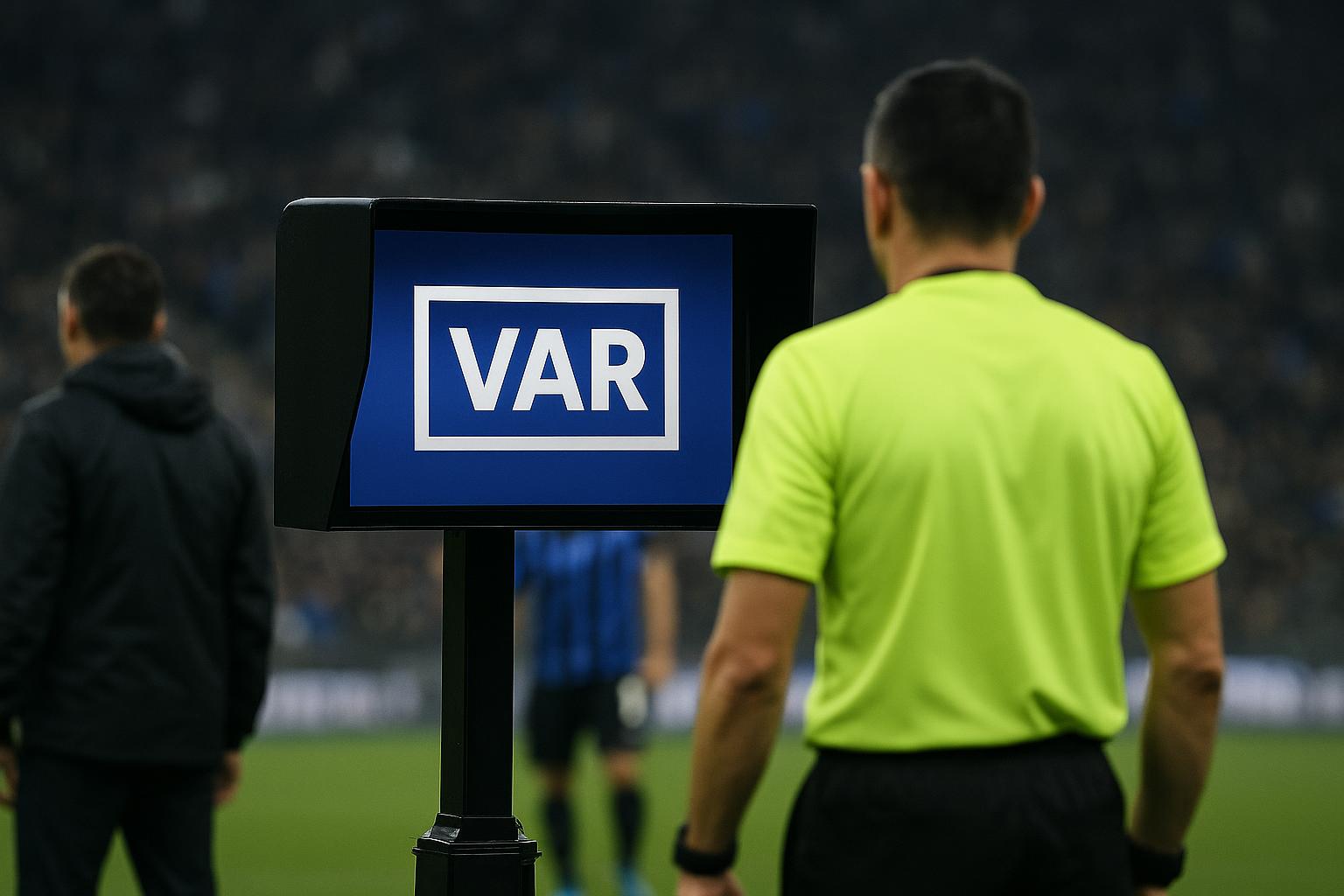 Algemene sfeerfoto rond Italiaanse arbitrage en VAR in stadioncontext