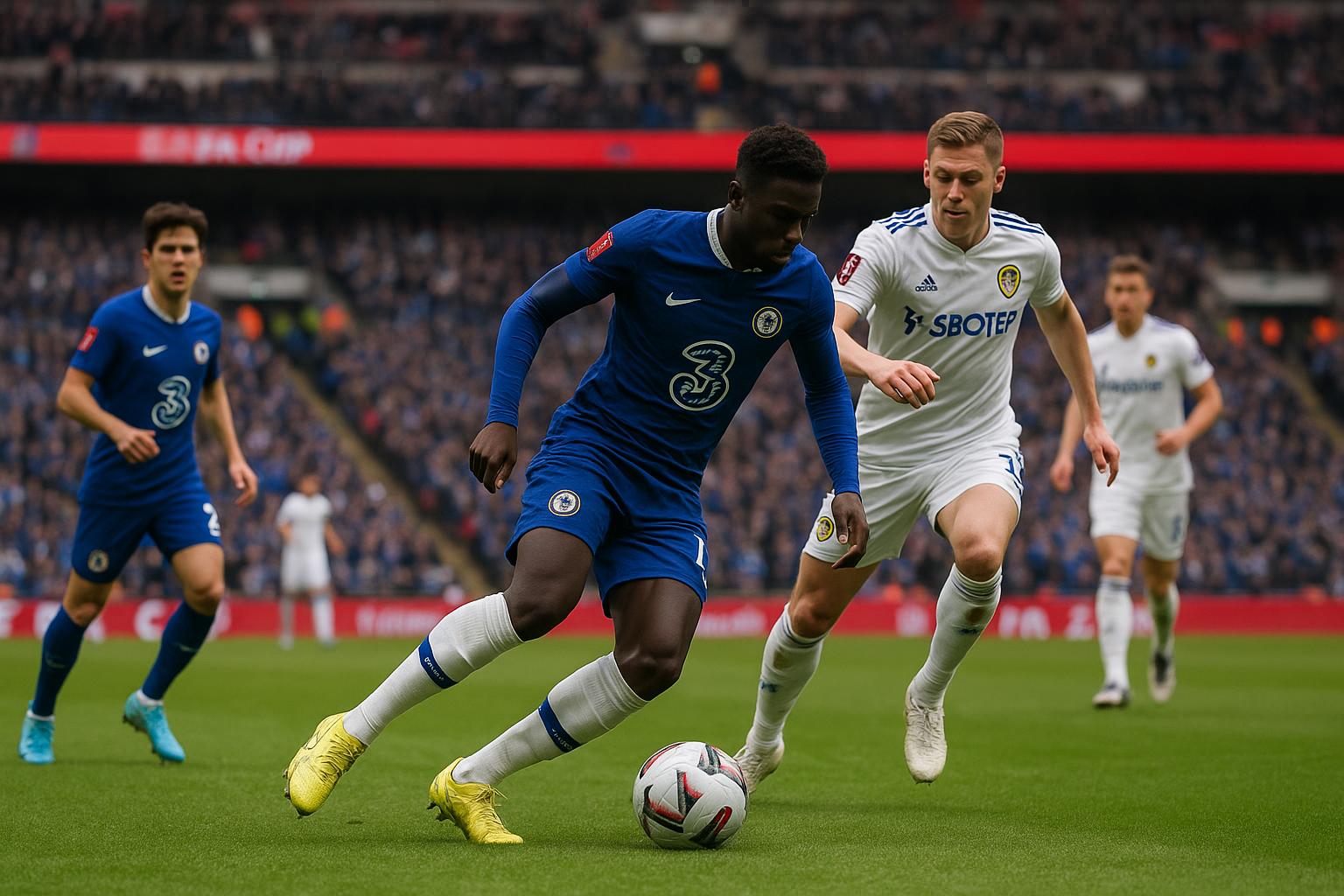 Chelsea viert op Wembley de 1-0 van Enzo Fernández tegen Leeds in de FA Cup-halve finale.