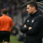 Jérémy Taravel langs de zijlijn bij Anderlecht tijdens de derby tegen Union