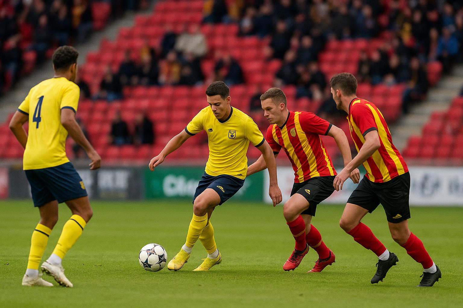 Sfeerbeeld van KV Mechelen tegen STVV tijdens de Play-Offs
