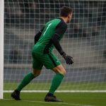 Sfeerbeeld rond Cercle Brugge met doelman Warleson tijdens een competitiewedstrijd