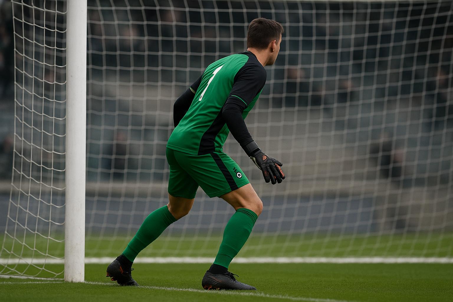 Sfeerbeeld rond Cercle Brugge met doelman Warleson tijdens een competitiewedstrijd