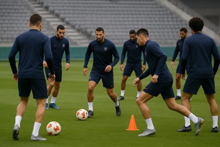 PSG-spelers op training met Achraf Hakimi en Vitinha opnieuw bij de groep