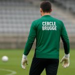 Maxime Delanghe van Cercle Brugge tijdens een trainingsmoment
