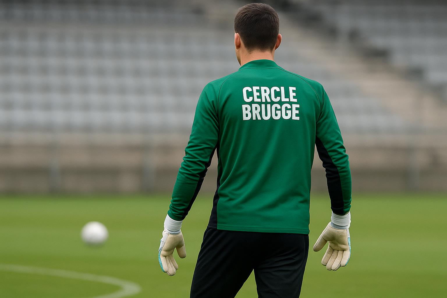 Maxime Delanghe van Cercle Brugge tijdens een trainingsmoment