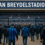 Sfeerbeeld aan het Jan Breydelstadion bij Club Brugge