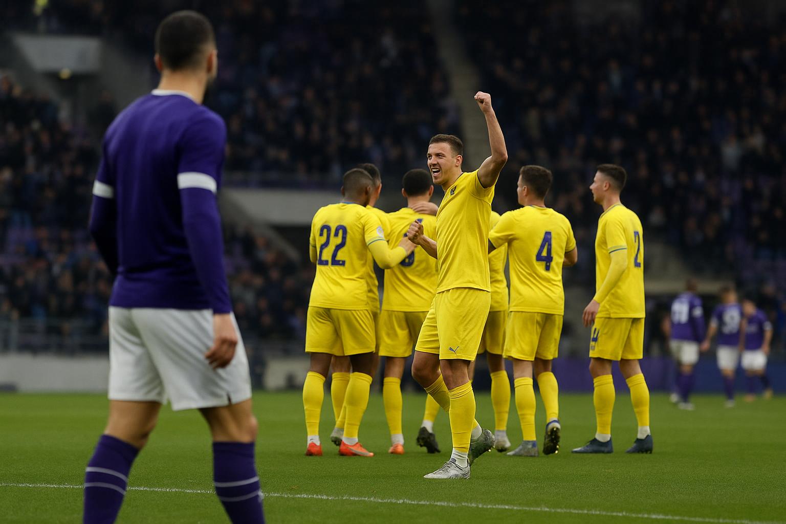 Sfeershot in het stadion op Stayen tijdens STVV tegen Anderlecht