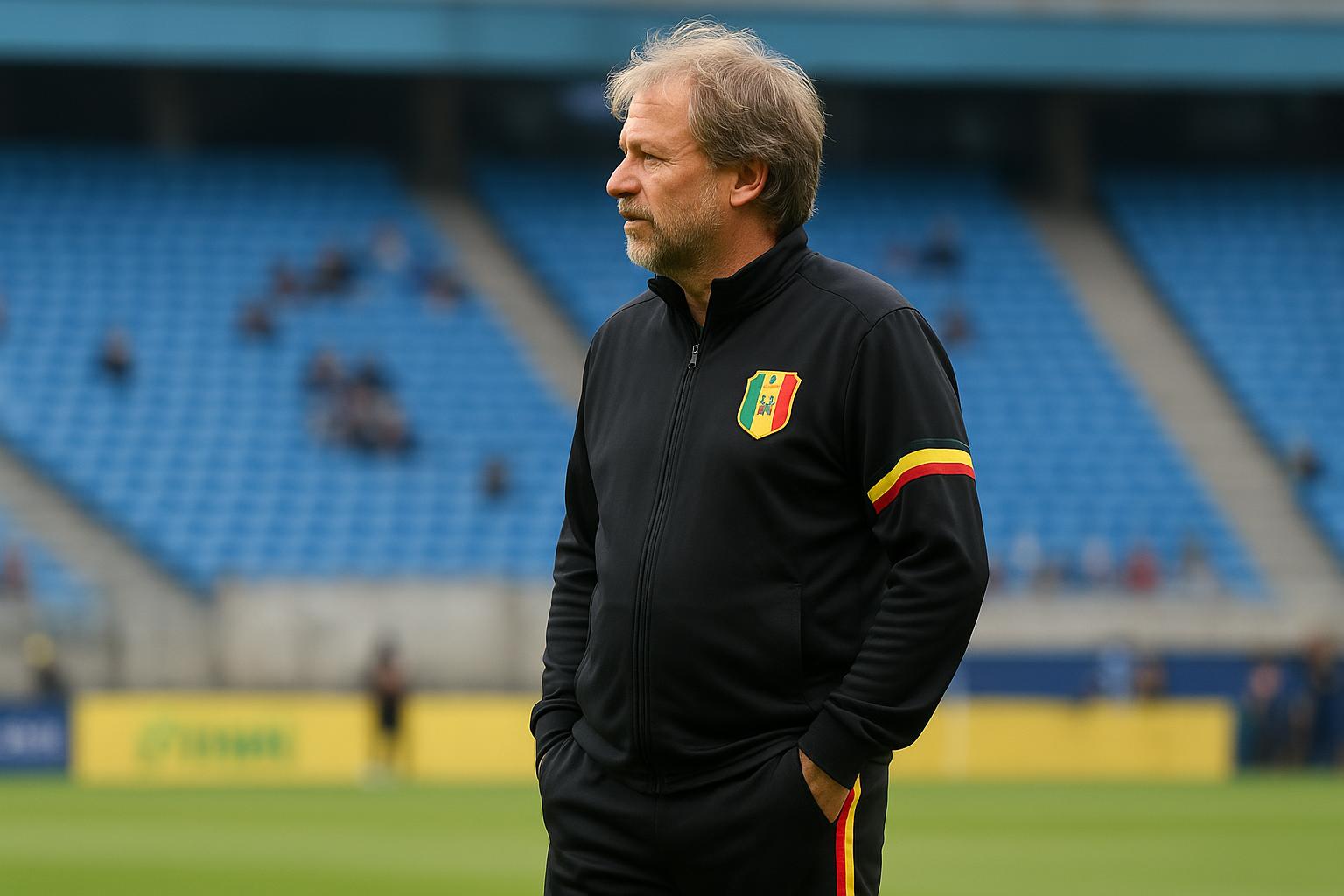 Tom Saintfiet tijdens een moment als bondscoach langs de zijlijn