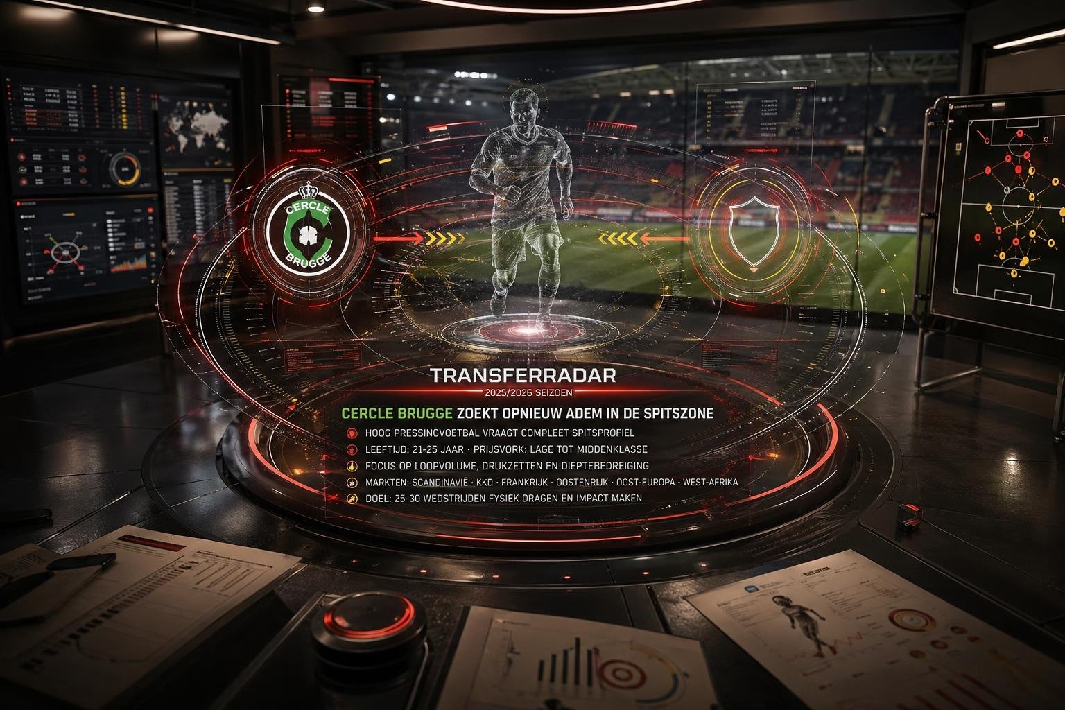 Analysebeeld bij Cercle Brugge en de zoektocht naar een mobiele drukzettende spits